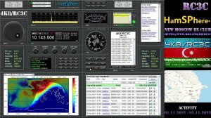 4K8/RC3C - HamSphere - Morning activities on HF bands from OSR [Pt.1]