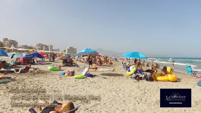Сан-Хуан-де-Аликанте. Пляж Сан Хуан - самый широкий и чистый пляж, длиною 6 км