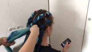 Цветные косы. Плетение с канекалоном