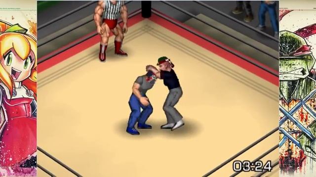 ТУРТЛЬ ПАВР: ЗЕ ГЕЙМ! - Fire Pro Wrestling Returns - JJaR vs LaPatka (w/ Zangief) смотреть онлайн