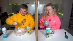 ТЕЛЕПАТИЯ НАОБОРОТ СЛАЙМ ЧЕЛЛЕНДЖ ? ЛизуН из СлуЧайныХ ингредиентов TWIN TELEPATHY SLIME CHALLENGE