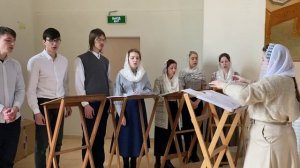 Вокальный ансамбль «Андреевский звон» г.Москва. Видеозапись Богослужения.