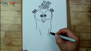 Step by Step | How to draw Silver (Rachel Bloom) from the Movie The Angry Birds Movie 2 (2019)