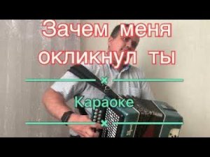 Зачем меня окликнул ты! // Караоке на гармони