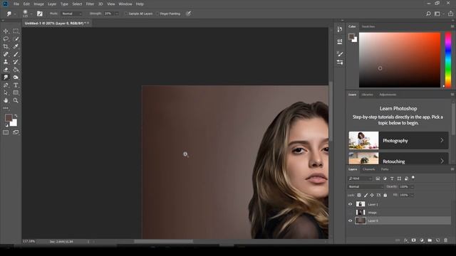 Digital Oil Painting | Smudge Oil Painting photoshop tutorial смотреть онлайн