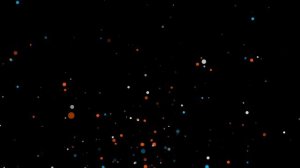 Разноцветные частицы абстракция  видеофон, футаж / futage multicolored particles abstraction #24