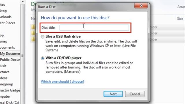 Burning or Copying Files to a DVD or CD / Creating a Data Storage Disc смотреть онлайн