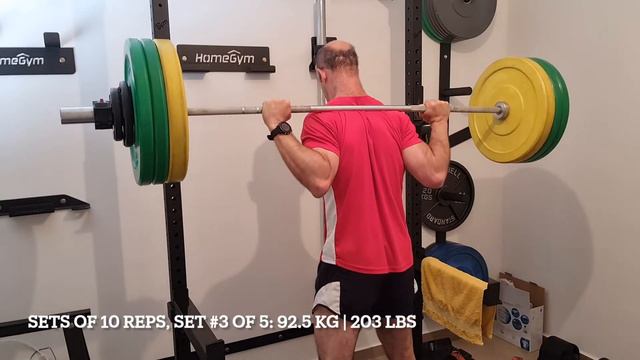 From ZERO to HERO | Getting Strong Again | 92.5 KG Low-Bar Squat (5 sets x 10 reps) смотреть онлайн