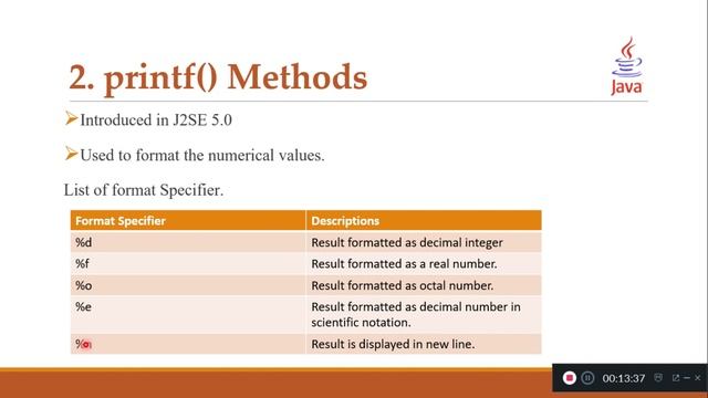 6 - Formatted Outputs in Java | Java Development Tutorials | Urdu / Hindi | 2019 смотреть онлайн