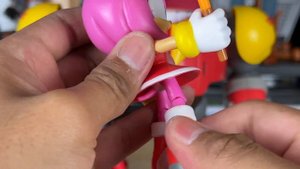 Jakks Pacific Sonic Collection Giant Eggman Robot Battle Set Amy Rose and more!
