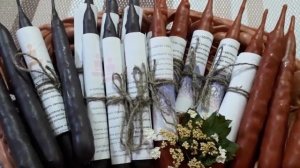 Свечи с травами и эфирными маслами ручной работы