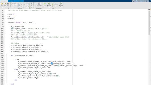 Estimate the count, probability, PDF, CDF, using MATLAB смотреть онлайн