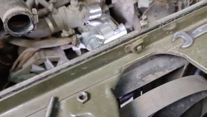 Замена радиатора и помпы на Газ 69 с двигателем ЗМЗ 402. Замена помпы ЗМЗ 402.