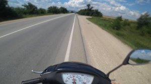 Тест скутера в знойную жару на перегрев Honda Dio AF34