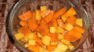 Куриная грудка с тыквой