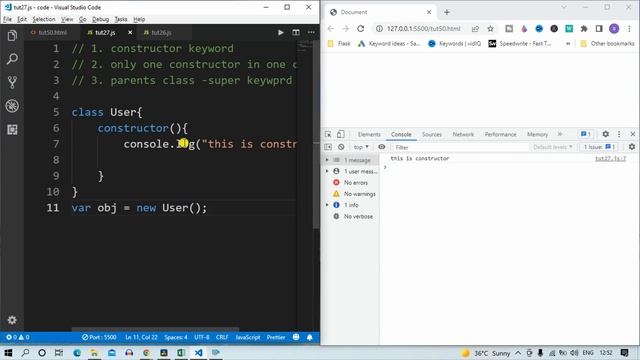 Object constructor function in JavaScript | Object Oriented Javascript Tutorial in Hindi