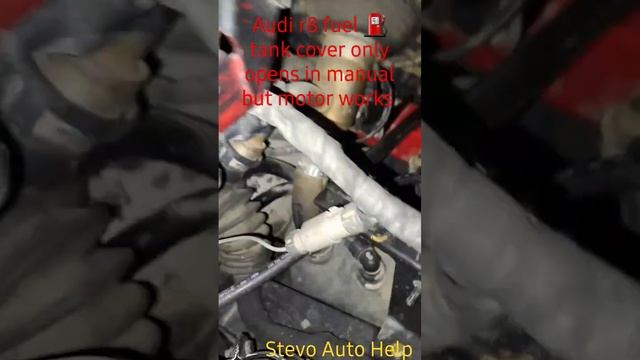 Audi r8 fuel ⛽️ tank cover only opens in manual, but motor works fixed ?