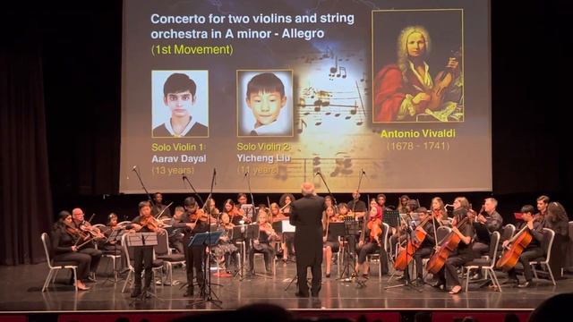 A.Vivaldi Concerto for two violins and string orchestra in A minor
