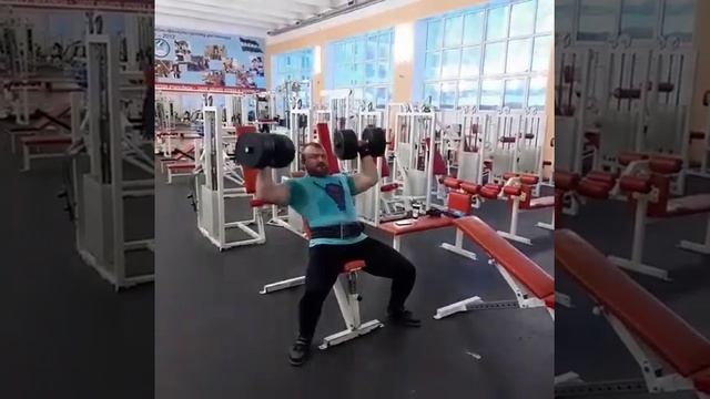 жим гантелей сидя по 50 кг смотреть онлайн