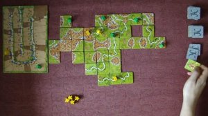 Геймплей 12 - Каркассон (2 издание) - 2 игрока (Carcassonne - 2 players gameplay)