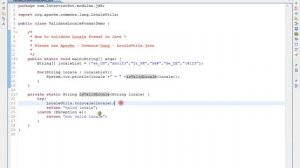 HOW TO VALIDATE LOCALE FORMAT IN JAVA   DEMO