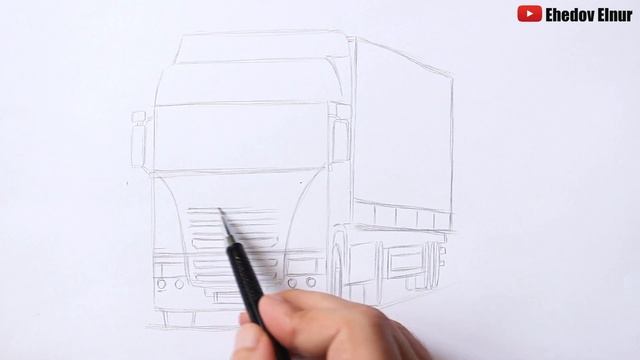Как нарисовать грузовик Скания | Ehedov Elnur смотреть онлайн