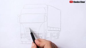 Как нарисовать грузовик Скания | Ehedov Elnur