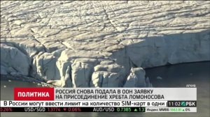 Россия снова подала в ООН заявку на присоединение хребта Ломоносова