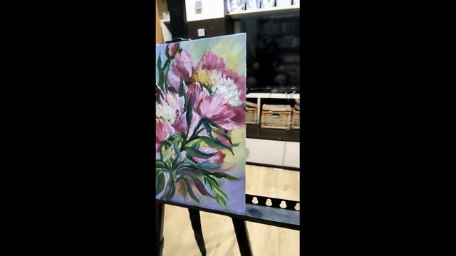 Картины цветы пионы Волшебный сон