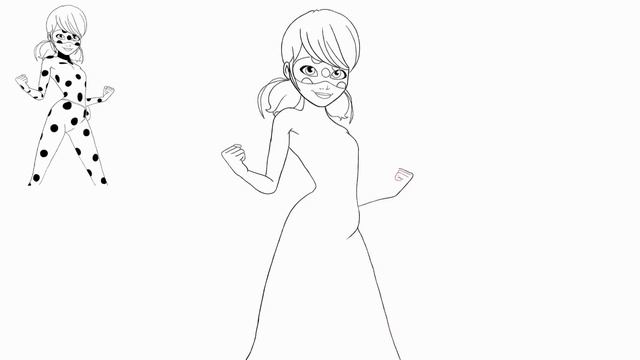 How to Draw Miraculous LadyBug Marinette | Easy Drawing смотреть онлайн