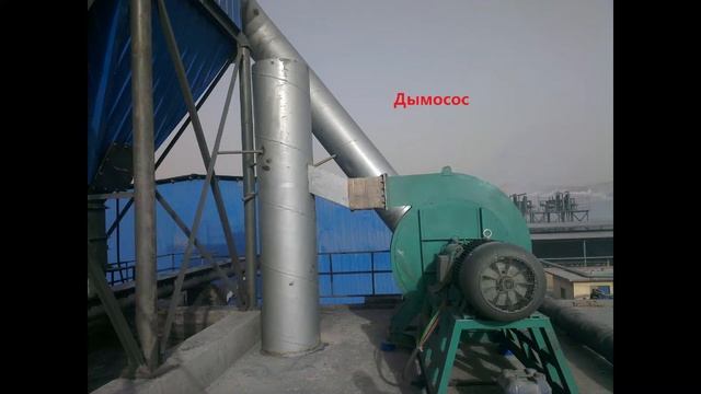 Вращающаяся печь+угольная горелка+холодильник