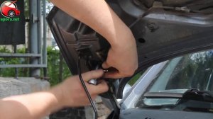 Установка упора капота (амортизатора) на Chery Kimo (www.upora net)