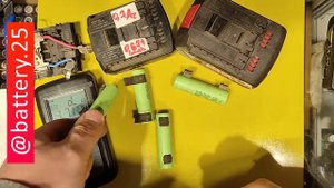Проверка аккумуляторов 18650 с БУ инструмента BOSCH, сравнение сопротивления с новыми оригинальными