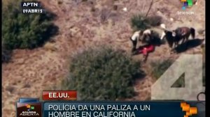 EE UU : policías dan golpiza a hombre por robar un caballo