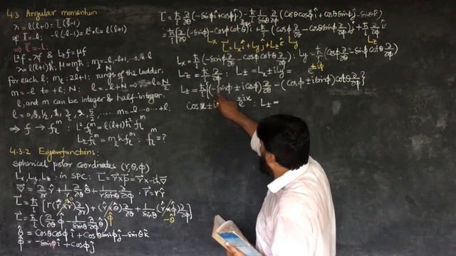 L33.2 Eigenvalues and eigenfunctions of the angular momentum operator