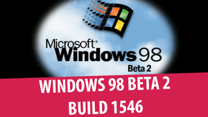 Установка Windows 98 Beta 2 build 1546