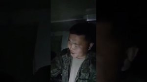 Боец из Бурятии исполняет песню "Синяя Вечность"