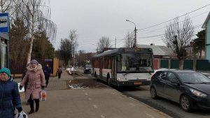 Автобус ЛиАЗ-5292.60 остановка Выставочный центр (Дмитров) 2.04.2022