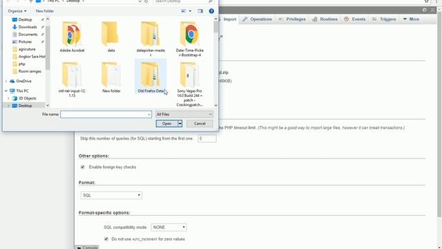 PHPMYSLQL | Importing of Large SQL files to database