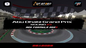 AOS Formula 2023 / rFactor2 / Abu Dhabi Grand Prix | #aceofspeed #2023 #rfactor2 #simracing