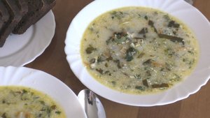 Веганский марафон. Зелёный борщ на обед.  День 4