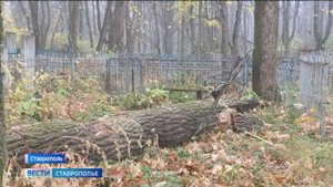 Даниловское кладбище в Ставрополе становится опасным