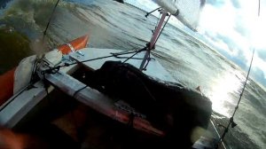 Осенние Волны и Лодка из поликарбоната/ Coroplast Sailboat