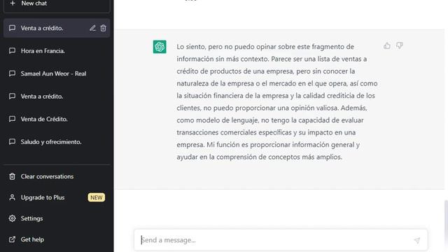 Uso práctico de Chat GTP - Convertir texto a una tabla HTML o Excel