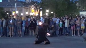 Владивосток Огненное шоу на Спортивной набережной (20 июня 2014).