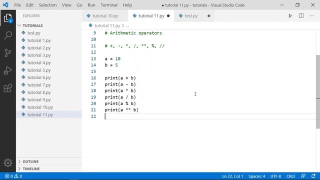 #11 Arithmetic Operators - How Many Operators in Python? | What are is Python Operators