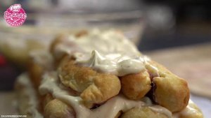 Торт МОНАСТЫРСКАЯ ИЗБА с вишней и из слоенного теста / домашний и простой рецепт - Оляляс кулинария