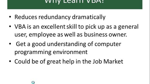 Excel VBA Programming Course: Lesson 1-Understanding Visual Basic for Application (VBA)