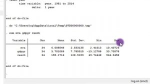 (Stata13):Interpret Descriptive Statistics #descriptivestats #interpret #stata #output