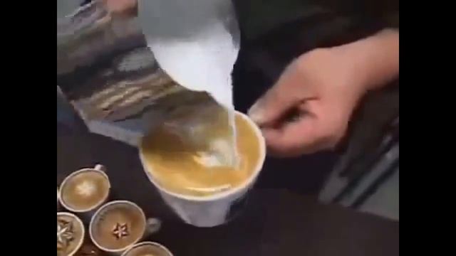 Как сделать рисунок на кофе смотреть онлайн